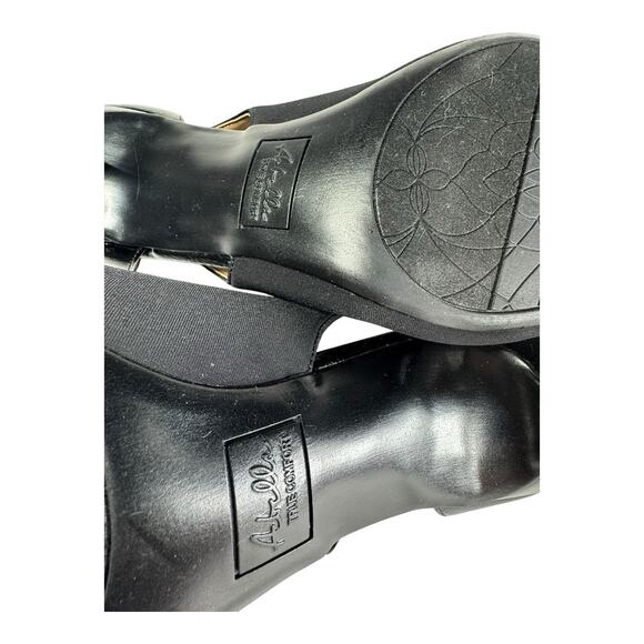 New Abella Women 11M Black Pump Comfort Kitten Heel Patent Leather Holiday Party - Picture 12 of 13